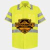 Men's High Visibility Safety Short Sleeve Work Shirt Thumbnail