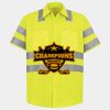 Men's High Visibility Safety Short Sleeve Work Shirt Thumbnail