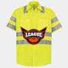 Men's High Visibility Safety Short Sleeve Work Shirt Thumbnail
