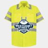 Men's High Visibility Safety Short Sleeve Work Shirt Thumbnail
