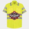 Men's High Visibility Safety Short Sleeve Work Shirt Thumbnail