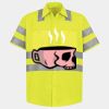 Men's High Visibility Safety Short Sleeve Work Shirt Thumbnail