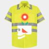 Men's High Visibility Safety Short Sleeve Work Shirt Thumbnail