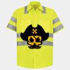 Men's High Visibility Safety Short Sleeve Work Shirt Thumbnail