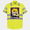 Men's High Visibility Safety Short Sleeve Work Shirt Thumbnail