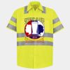 Men's High Visibility Safety Short Sleeve Work Shirt Thumbnail