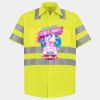 Men's High Visibility Safety Short Sleeve Work Shirt Thumbnail