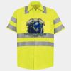 Men's High Visibility Safety Short Sleeve Work Shirt Thumbnail