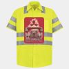 Men's High Visibility Safety Short Sleeve Work Shirt Thumbnail