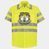 Men's High Visibility Safety Short Sleeve Work Shirt Thumbnail