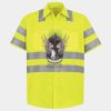 Men's High Visibility Safety Short Sleeve Work Shirt Thumbnail