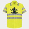Men's High Visibility Safety Short Sleeve Work Shirt Thumbnail