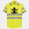Men's High Visibility Safety Short Sleeve Work Shirt Thumbnail