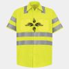 Men's High Visibility Safety Short Sleeve Work Shirt Thumbnail