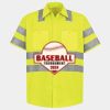 Men's High Visibility Safety Short Sleeve Work Shirt Thumbnail