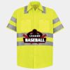 Men's High Visibility Safety Short Sleeve Work Shirt Thumbnail