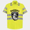 Men's High Visibility Safety Short Sleeve Work Shirt Thumbnail