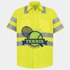 Men's High Visibility Safety Short Sleeve Work Shirt Thumbnail