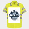 Men's High Visibility Safety Short Sleeve Work Shirt Thumbnail