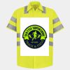 Men's High Visibility Safety Short Sleeve Work Shirt Thumbnail