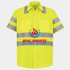 Men's High Visibility Safety Short Sleeve Work Shirt Thumbnail