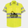 Men's High Visibility Safety Short Sleeve Work Shirt Thumbnail