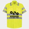 Men's High Visibility Safety Short Sleeve Work Shirt Thumbnail
