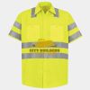 Men's High Visibility Safety Short Sleeve Work Shirt Thumbnail