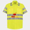Men's High Visibility Safety Short Sleeve Work Shirt Thumbnail