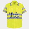 Men's High Visibility Safety Short Sleeve Work Shirt Thumbnail