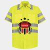 Men's High Visibility Safety Short Sleeve Work Shirt Thumbnail
