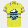 Men's High Visibility Safety Short Sleeve Work Shirt Thumbnail