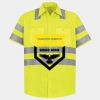 Men's High Visibility Safety Short Sleeve Work Shirt Thumbnail