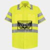 Men's High Visibility Safety Short Sleeve Work Shirt Thumbnail
