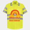 Men's High Visibility Safety Short Sleeve Work Shirt Thumbnail