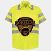 Men's High Visibility Safety Short Sleeve Work Shirt Thumbnail