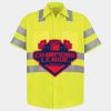Men's High Visibility Safety Short Sleeve Work Shirt Thumbnail