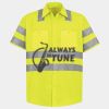 Men's High Visibility Safety Short Sleeve Work Shirt Thumbnail