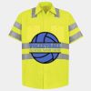 Men's High Visibility Safety Short Sleeve Work Shirt Thumbnail
