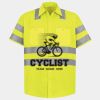 Men's High Visibility Safety Short Sleeve Work Shirt Thumbnail