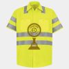Men's High Visibility Safety Short Sleeve Work Shirt Thumbnail