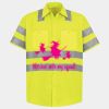 Men's High Visibility Safety Short Sleeve Work Shirt Thumbnail