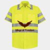 Men's High Visibility Safety Short Sleeve Work Shirt Thumbnail
