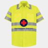 Men's High Visibility Safety Short Sleeve Work Shirt Thumbnail