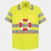 Men's High Visibility Safety Short Sleeve Work Shirt Thumbnail