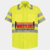 Men's High Visibility Safety Short Sleeve Work Shirt Thumbnail
