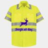 Men's High Visibility Safety Short Sleeve Work Shirt Thumbnail