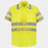 Men's High Visibility Safety Short Sleeve Work Shirt Thumbnail