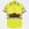 Men's High Visibility Safety Short Sleeve Work Shirt Thumbnail
