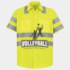 Men's High Visibility Safety Short Sleeve Work Shirt Thumbnail